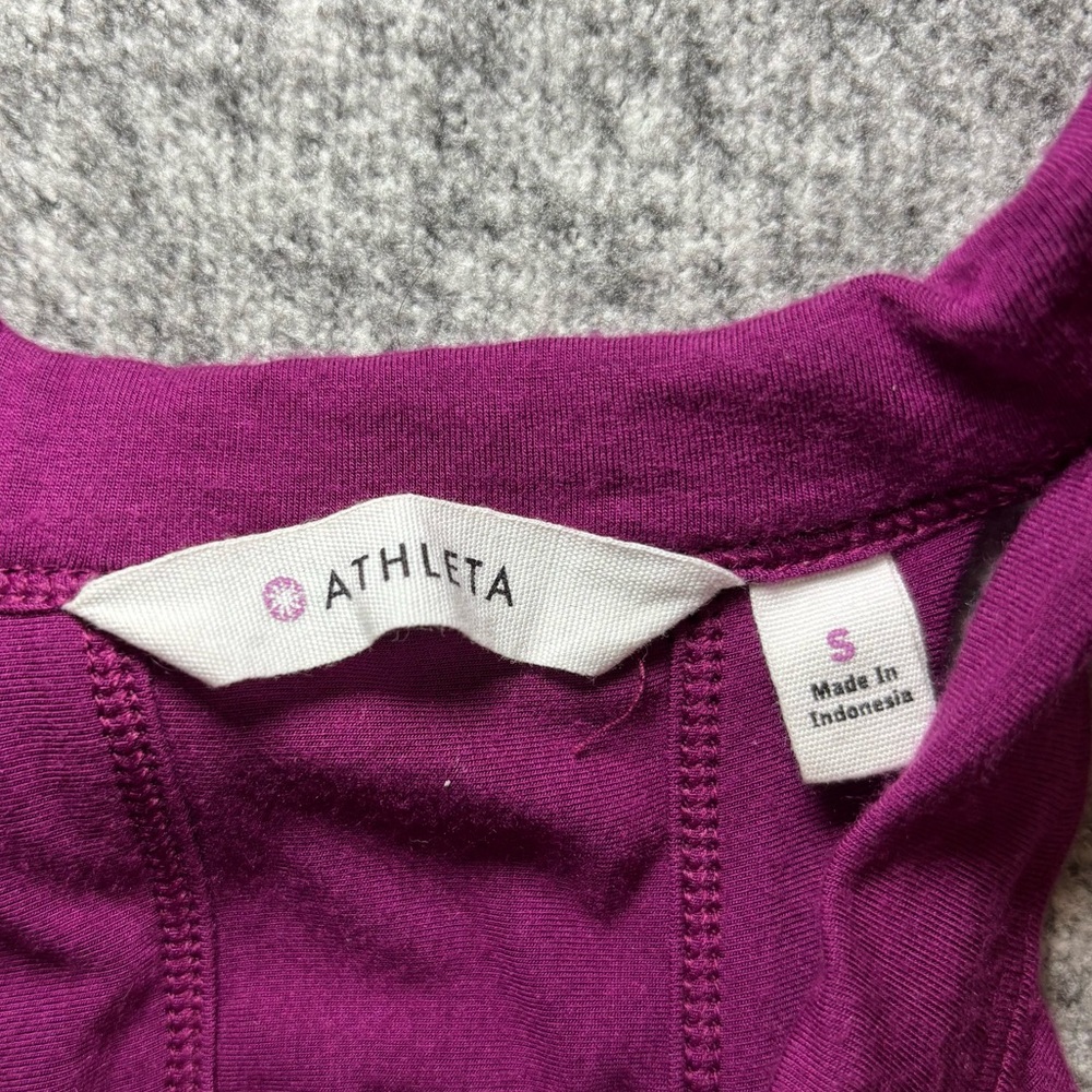 Athleta Women’s Rio Maxi Racerback Dress Small Raspberry Persia Pink Boho - Picture 7 of 12